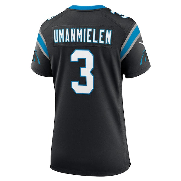 Princely Umanmielen Carolina Panthers Nike Women's Team Game Jersey - Black - Image 3