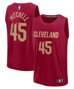 Donovan Mitchell Cleveland Cavaliers  Fast Break Replica Player Jersey - Icon Edition - Wine