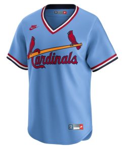 Alternative view of St. Louis Cardinals Nike Cooperstown Collection Limited Jersey - Light Blue