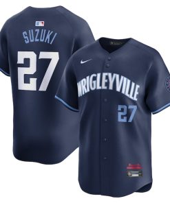 Seiya Suzuki Chicago Cubs Nike City Connect Limited Player Jersey - Navy
