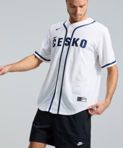 Czech Republic Baseball Nike 2026 World Baseball Classic Home Stadium Jersey - White