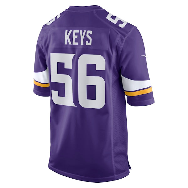 Austin Keys Minnesota Vikings Nike Team Game Jersey - Purple - Image 5