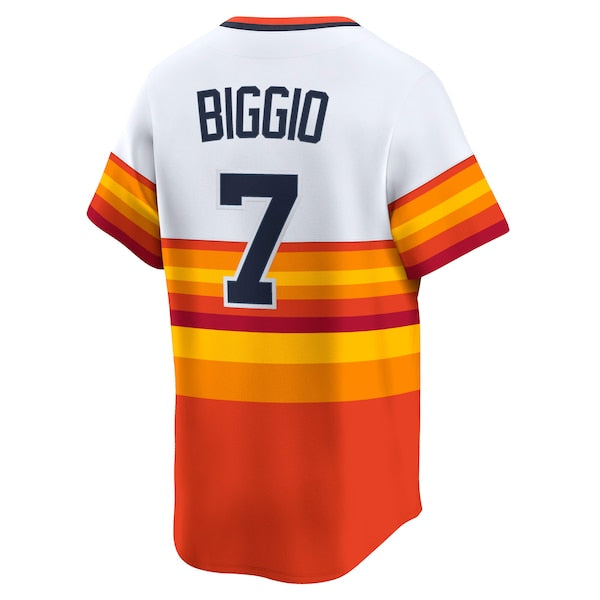 Craig Biggio Houston Astros Nike Throwback Cooperstown Collection Limited Player Jersey - White - Image 3