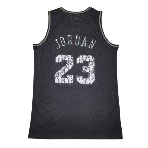 Michael Jordan Chicago Bulls 1997/98 Harwood Classic Throwback Jersey - Black - Image 2