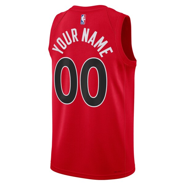 Toronto Raptors Nike Unisex Swingman Custom Jersey Red - Icon Edition - Image 3