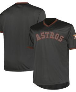 Houston Astros Profile Big & Tall Pop Fashion Jersey - Charcoal