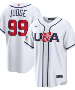 Aaron Judge USA Baseball Nike 2026 World Baseball Classic Home Stadium Jersey - White
