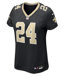 Alternative view of Devin Neal New Orleans Saints Nike Women's Team Game Jersey -  Black