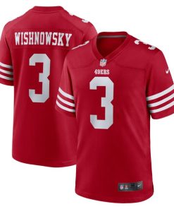 Alternative view of Mitch Wishnowsky San Francisco 49ers Nike  Game Jersey -  Scarlet