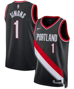 Anfernee Simons Portland Trail Blazers Nike Unisex Swingman Jersey - Association Edition - Black