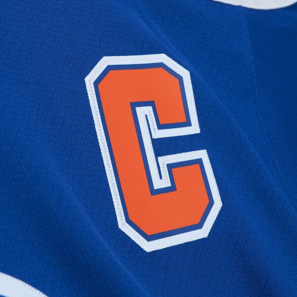 Wayne Gretzky Edmonton Oilers Captain Patch 1986/87 Blue Line Player Jersey - Royal - Image 5