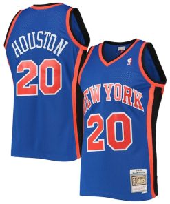 Allan Houston New York Knicks Hardwood Classics Swingman Jersey - Blue