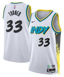 Myles Turner Indiana Pacers Nike City Edition Swingman Jersey 2024 - White