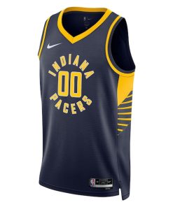 Alternative view of Bennedict Mathurin Indiana Pacers Nike Unisex Swingman Jersey - Icon Edition - Navy