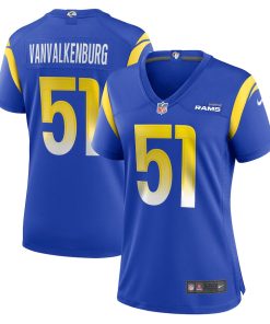 Zach VanValkenburg Los Angeles Rams Nike Women's Team Game Jersey - Royal
