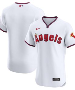 Los Angeles Angels Nike Alternate Vapor Premier Elite Patch Jersey - White