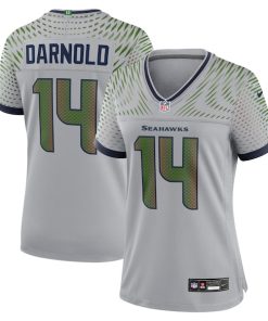 Sam Darnold Seattle Seahawks Nike Women's 2025 Rivalries Collection Game Jersey - Wolf Gray