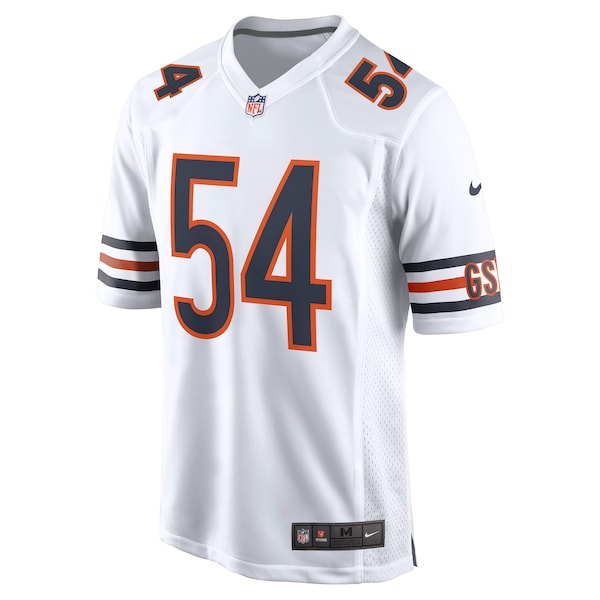 Brian Urlacher Chicago Bears Nike Retired Player Game Jersey - White/Navy/Orange - Image 3