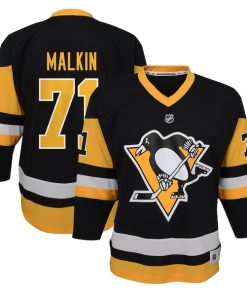 Evgeni Malkin Pittsburgh Penguins Youth Home Replica Player Jersey - Black