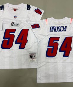 Tedy Bruschi New England Patriots Authentic Throwback Retired Player Jersey