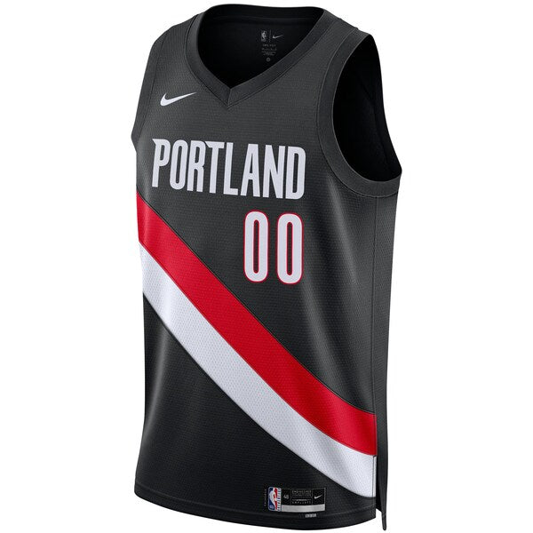 Scoot Henderson Portland Trail Blazers Nike Unisex Swingman Jersey - Icon Edition - Black - Image 2