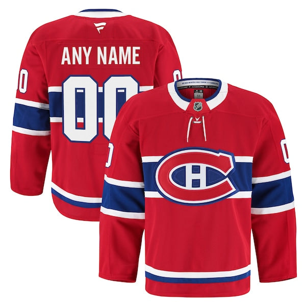 Montreal Canadiens Home Authentic Pro Custom Jersey - Red