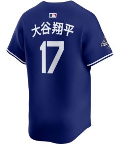 Alternative view of Shohei Ohtani Los Angeles Dodgers Nike 2025 World Series Champions Limited Jersey - Royal