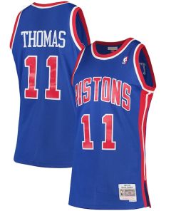 Isiah Thomas Detroit Pistons 1988/89 Hardwood Classics Swingman Jersey - Blue