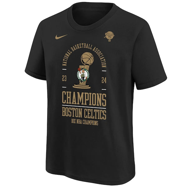 Boston Celtics Nike Youth 18-Time NBA Finals Champions Locker Room T-Shirt - Black - Image 2