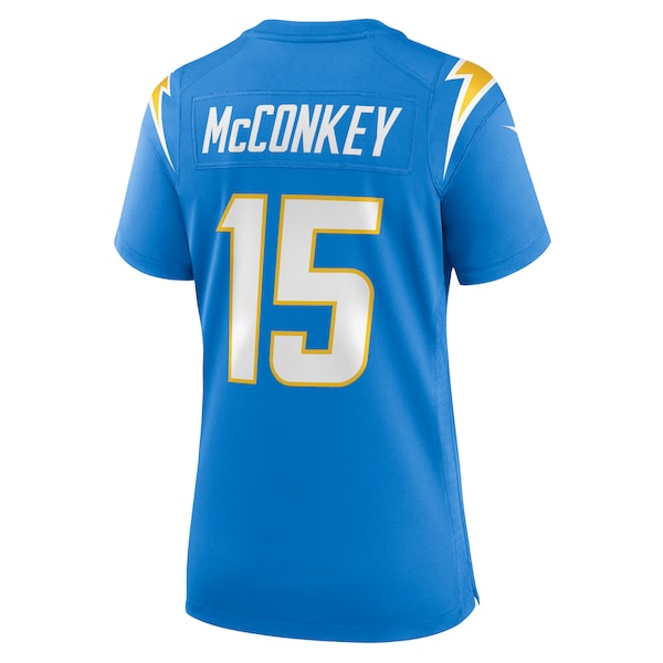 Ladd McConkey Los Angeles Chargers Nike Women's Game Jersey - Powder Blue - Image 3