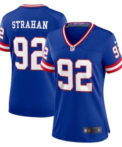 Michael Strahan New York Giants Nike Women's Classic Retired Player Game Jersey - Royal
