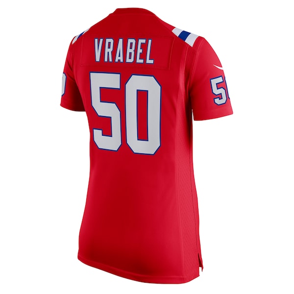 Mike Vrabel New England Patriots Nike Women's Retired Game Jersey - Red - Image 3
