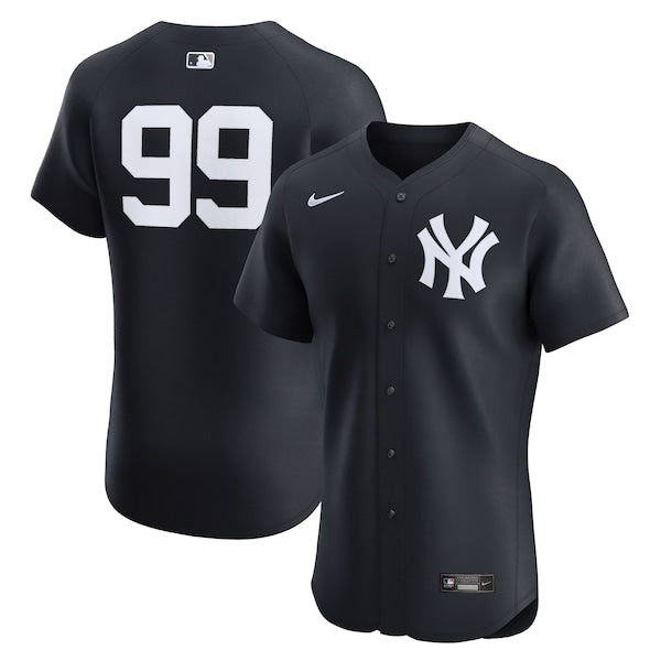 Aaron Judge New York Yankees Nike Alternate 2 Elite Jersey - Navy/White - Image 2