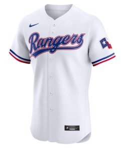 Alternative view of Texas Rangers Nike Home Elite Custom Jersey - White