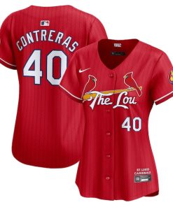 Willson Contreras St. Louis Cardinals Nike Women's 2024 City Connect Limited Player Jersey - Red