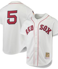Nomar Garciaparra Boston Red Sox 1997 Cooperstown Collection Authentic Jersey - White