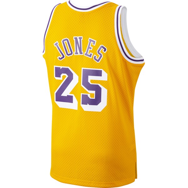 Ed Jones Los Angeles Lakers 1994/95 Hardwood Classics Swingman Jersey - Gold - Image 3