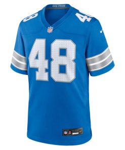 Alternative view of Loren Strickland Detroit Lions Nike Game Jersey -  Blue