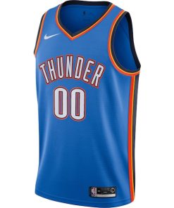 Alternative view of Oklahoma City Thunder Nike Custom Swingman Jersey - Icon Edition - Blue