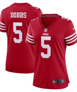 Joshua Dobbs San Francisco 49ers Nike Women's Team Game Jersey -  Scarlet