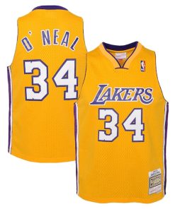 Shaquille O'Neal Los Angeles Lakers Youth 1999/00 Hardwood Classics Swingman Jersey - Gold