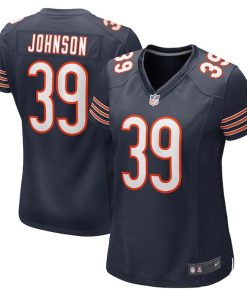 Quindell Johnson Chicago Bears Nike Women's Team Game Jersey -  Navy