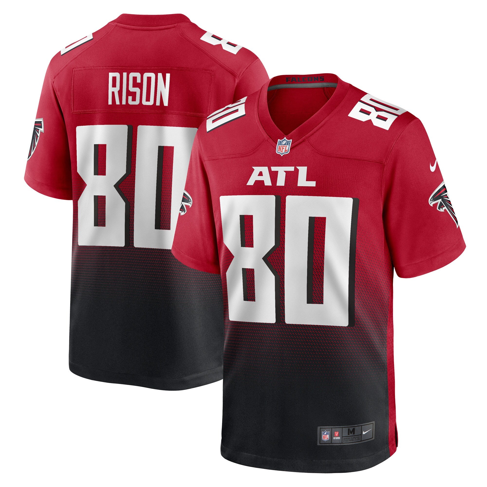 Andre Rison Atlanta Falcons Nike Retired Player Jersey - Black/Red - Image 5