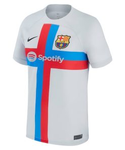 Alternative view of Barcelona Nike 2022/23 Third Breathe Stadium Replica Custom Jersey - Gray