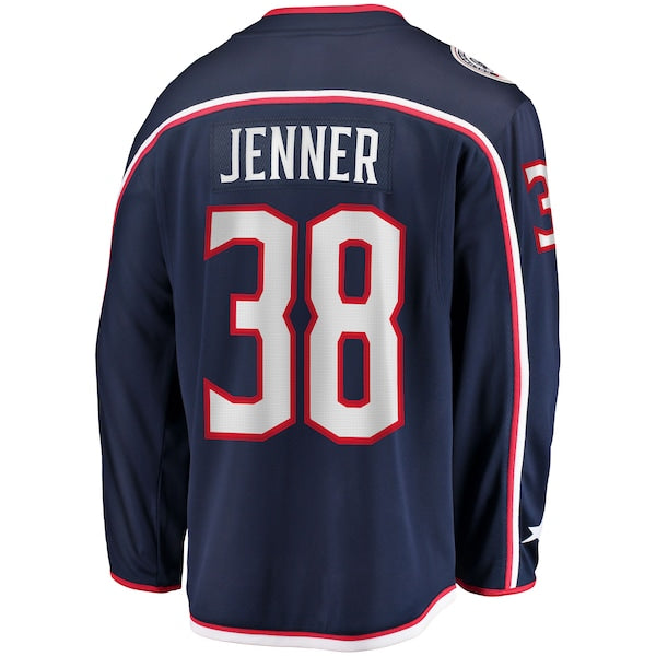 Boone Jenner Columbus Blue Jackets Home Breakaway Player Jersey - Navy - Image 3