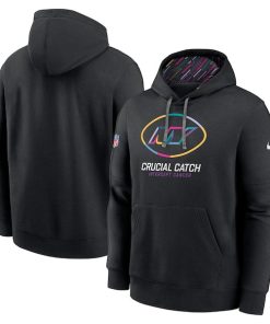 New York Jets Nike 2024 NFL Crucial Catch Club Pullover Hoodie - Black