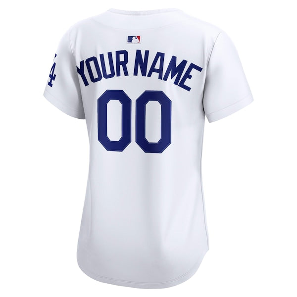 Los Angeles Dodgers Nike Women's Home Limited Custom Jersey - White - Image 3