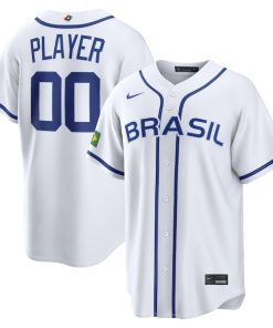 Brazil Baseball Nike 2026 World Baseball Classic Home Pick-A-Player Jersey - White
