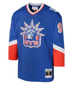 Alternative view of Wayne Gretzky New York Rangers Youth 1996 Blue Line Player Jersey - Royal