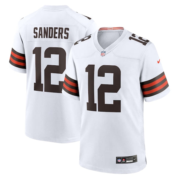Shedeur Sanders Cleveland Browns Nike 2025 NFL Draft Game Jersey - White/Brown - Image 2